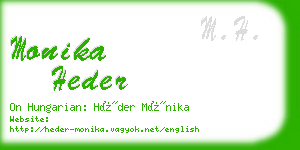 monika heder business card